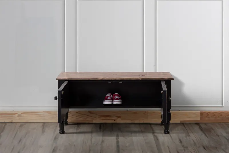 Comodă TV Ada TV Mini, Negru, 100x30x45 cm - Negru