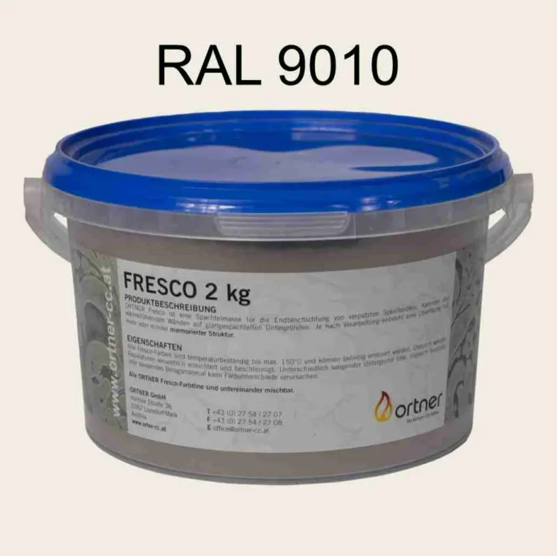 Vopsea decorativa termica 150°C - RAL9010 - Ortner