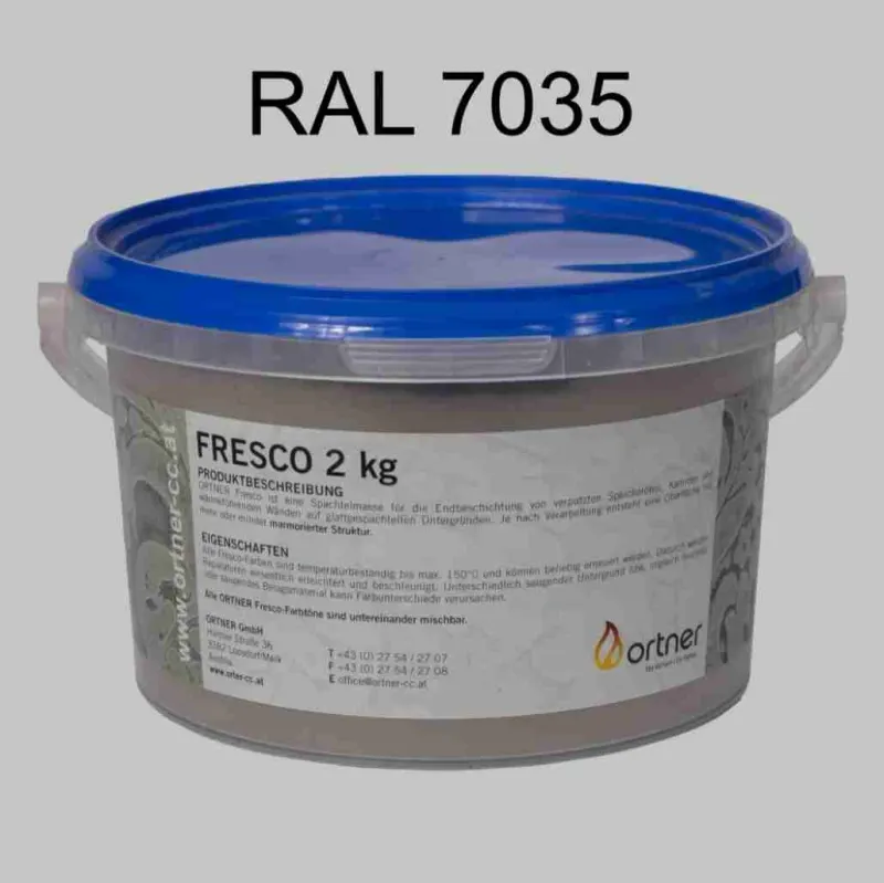 Vopsea decorativa termica 150°C - RAL7035 - Ortner
