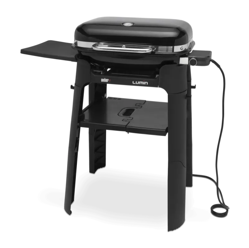 Gratar electric Lumin cu suport - Negru