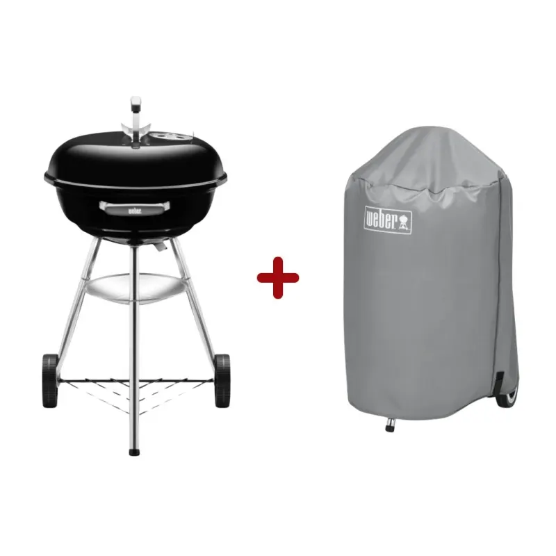 Starter Pack Weber - Gratar carbuni Compact Kettle 47 cm