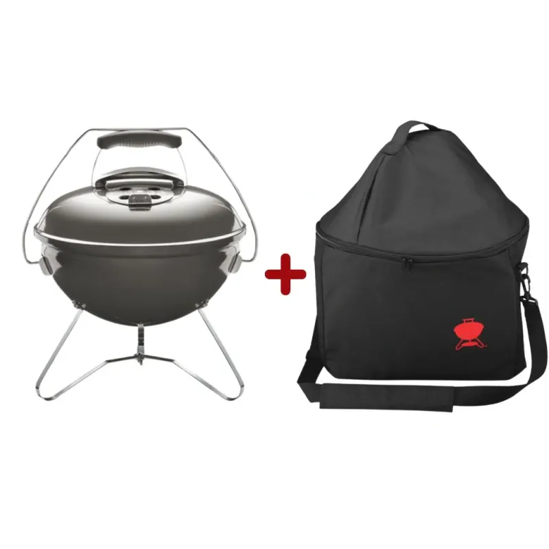 Starter Pack Weber - Gratar carbuni Smokey Joe Premium - Gri