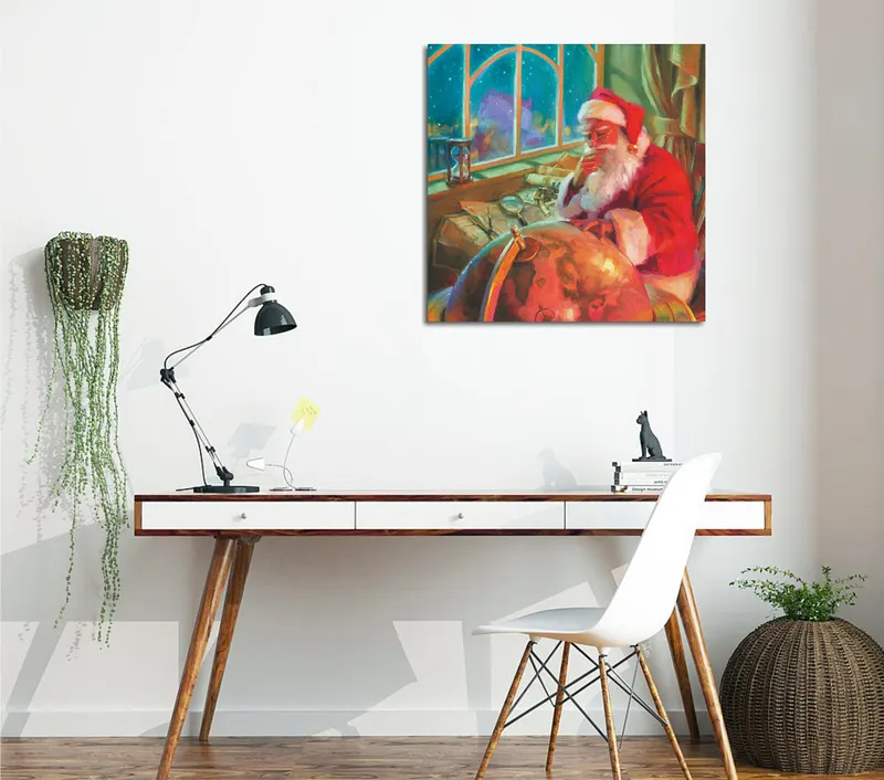 Tablou canvas KC185, Multicolor, 45x45x3 cm - Multicolor