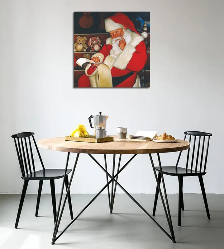 Tablou canvas KC186, Multicolor, 45x45x3 cm - Multicolor