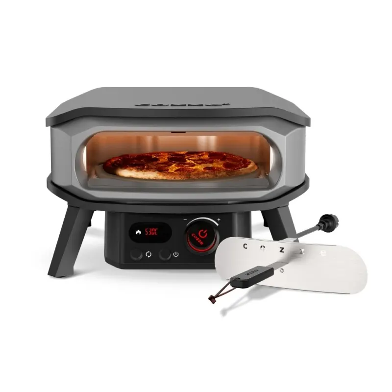 Cuptor pizza electric Cozze PREMIUM 34 cm - usita si piatra de pizza, termometru digital - inclusiv scut termic
