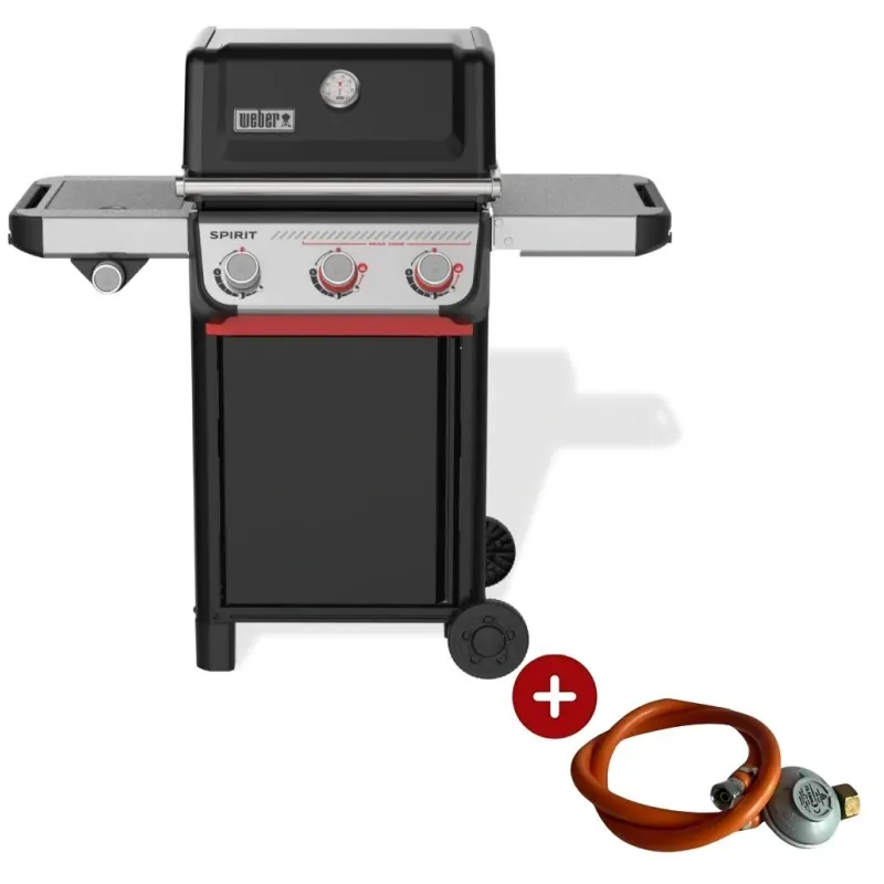 Gratar pe gaz Spirit E-335, 3 arzatoare + REGULATOR