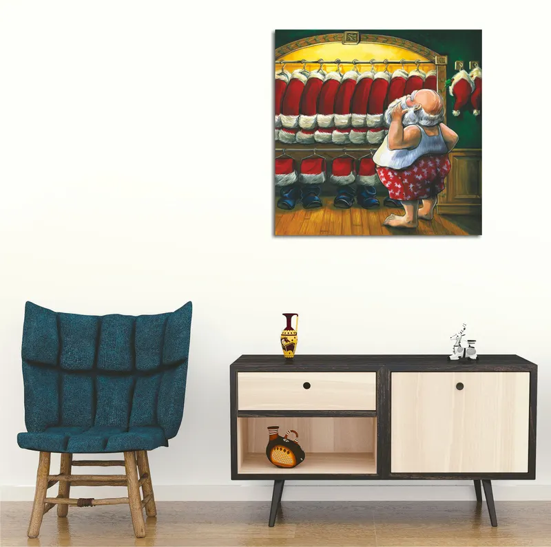 Tablou canvas KC193, Multicolor, 45x45x3 cm - Multicolor