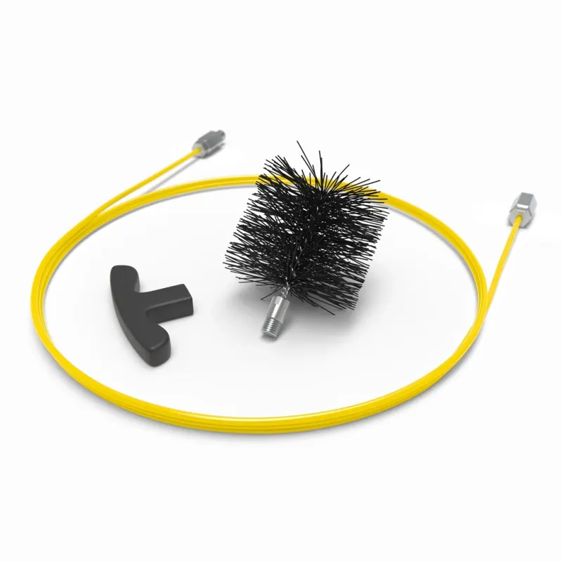 Set curatare tubulatura peleti - 3m lungime perie fi100