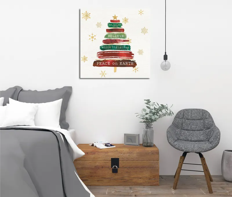 Tablou canvas KC196, Multicolor, 45x45x3 cm - Multicolor