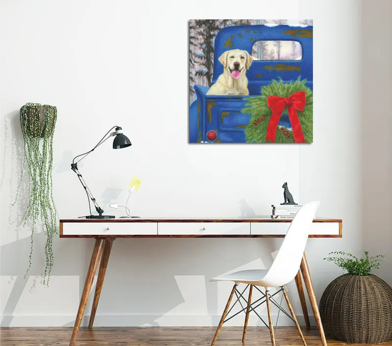 Tablou canvas KC199, Multicolor, 45x45x3 cm - Multicolor