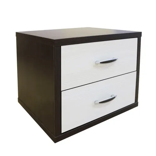 Noptiera Torino Wenge / Brad, 48 x 37 x 37 cm