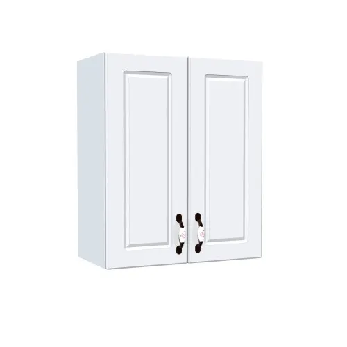 Corp superior 60. cu 2 usi Zebra MDF alb drept