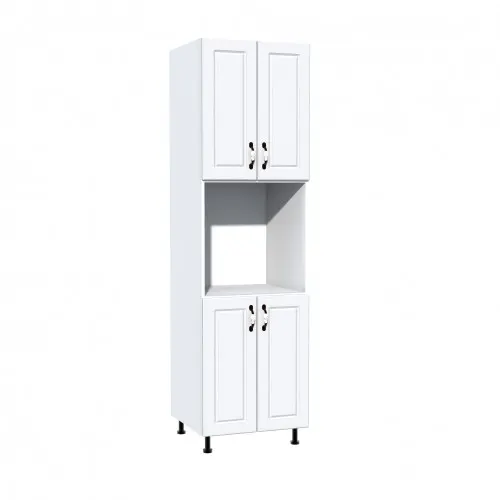 Soldat 60 cu 4 usi cu spatiu cuptor Zebra MDF alb drept