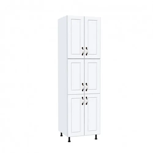 Soldat 60 cu 6 usi Zebra MDF alb drept