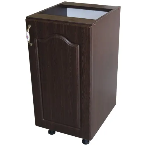 Corp inferior cu 1 usa dreapta Zebra, Wenge/ MDF Wenge Mustata, fara blat, 40 x 82 x 50 cm