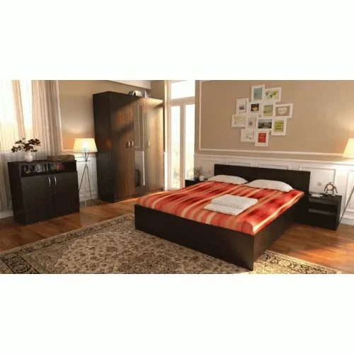 Dormitor Soft Wenge cu pat 160x200 cm