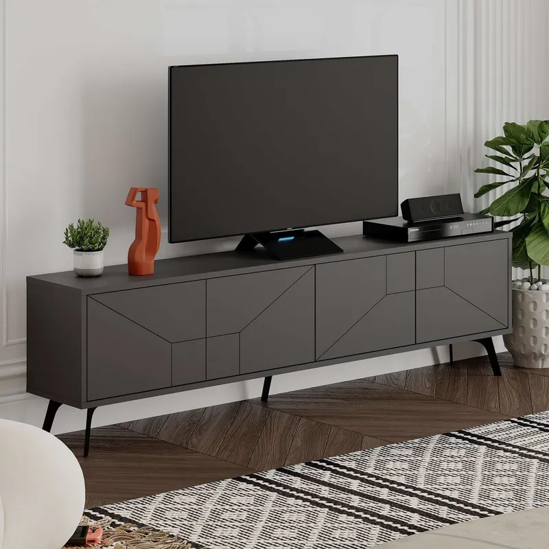 Comodă TV Dune, Diverse culori, 180x30x50 cm - Antracit