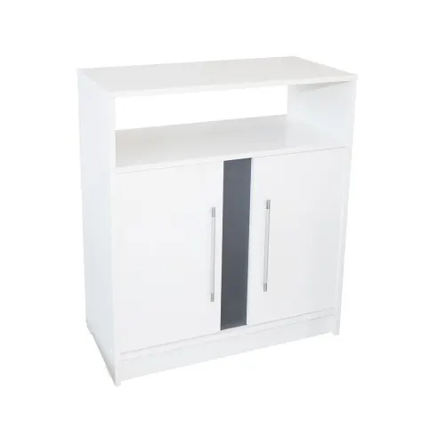 Comoda Verona Alb/Gri, 75 x 87 x 39 cm