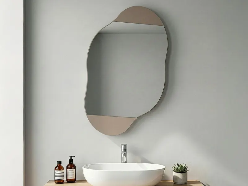 Dulap de baie Cloud Storage Bathroom Wall Mirror, Diverse culori, 60x13x75 cm - Moca deschis