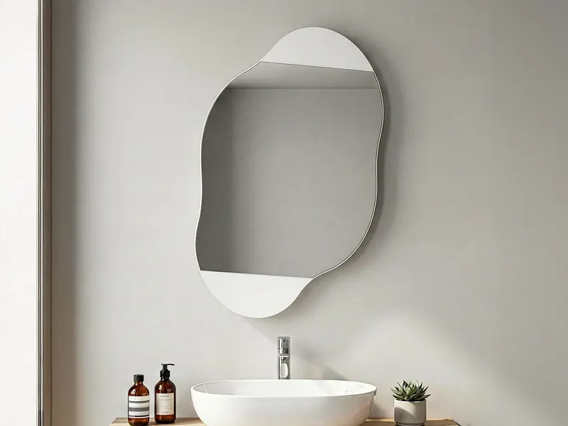 Dulap de baie Cloud Storage Bathroom Wall Mirror, Diverse culori, 60x13x75 cm - Alb