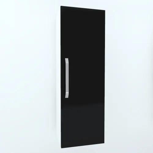 Armonia Suspendat vertical cu 1 usa cu maner front PAL Negru