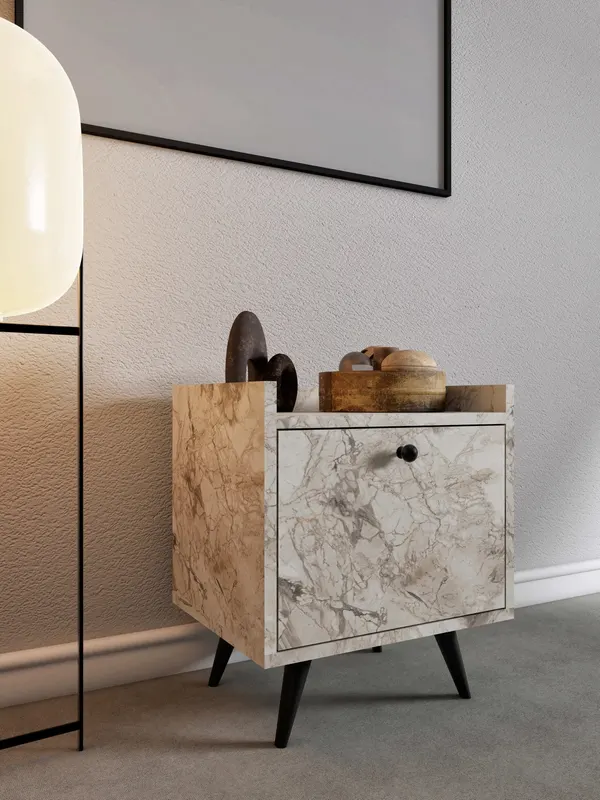 Noptieră Dopo, Diverse culori, 50x40x55 cm - Ephesus marble