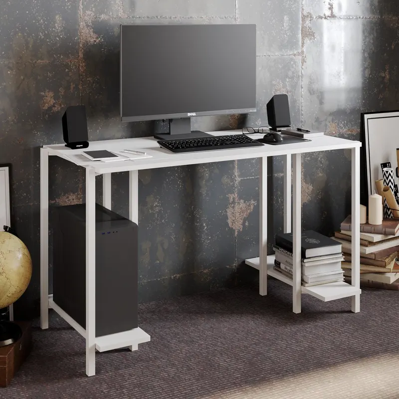 Birou Reader, Diverse culori, 125x60x74 cm - Alb