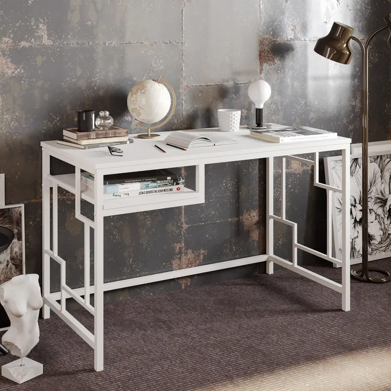 Birou Victory, Diverse culori, 120x60x75 cm - Alb