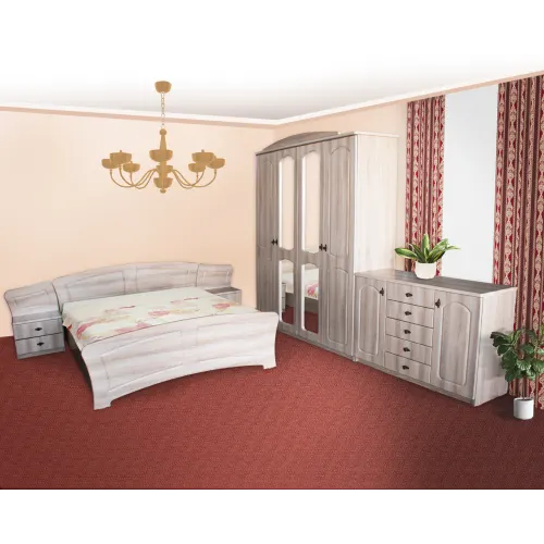 Dormitor Roma Sonoma cu pat 160x200 cm