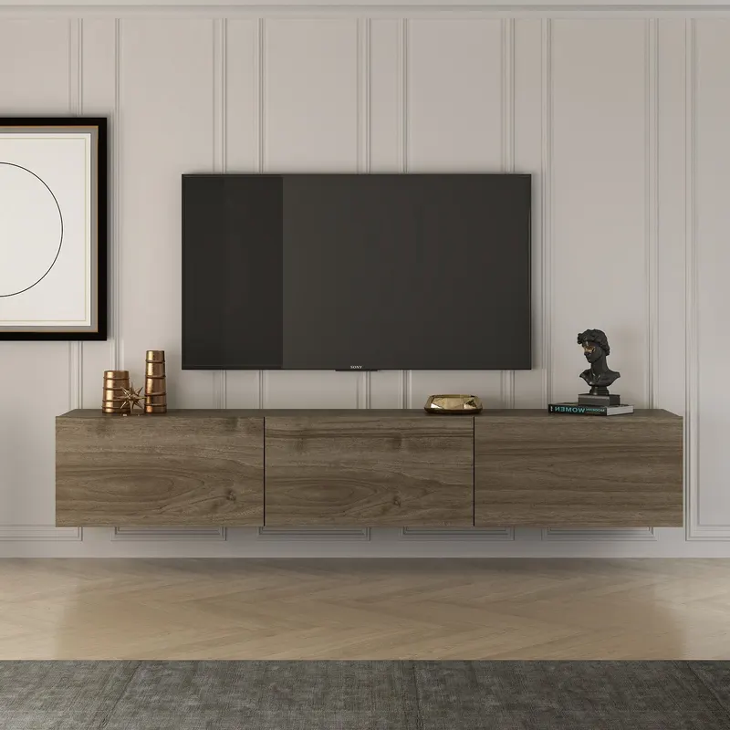 Comodă TV West, Diverse culori, 150x32x30 cm - Nuc