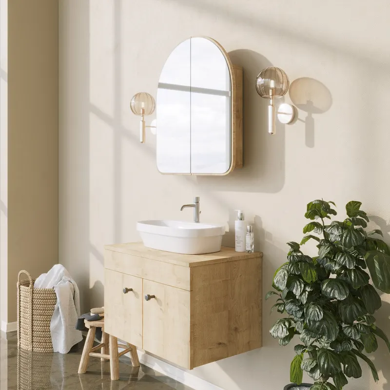 Dulap de baie Hope Cabinet, Diverse culori - Bej