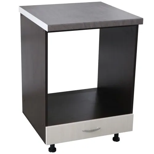 Corp pentru cuptor incorporabil cu sertar Sofia, cu blat beton, 60 x 85 x 60 cm
