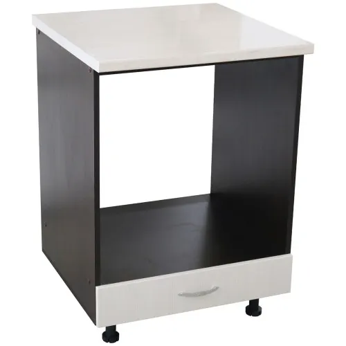 Corp pentru cuptor incorporabil cu sertar Sofia, cu blat Travertin, 60 x 85 x 60 cm