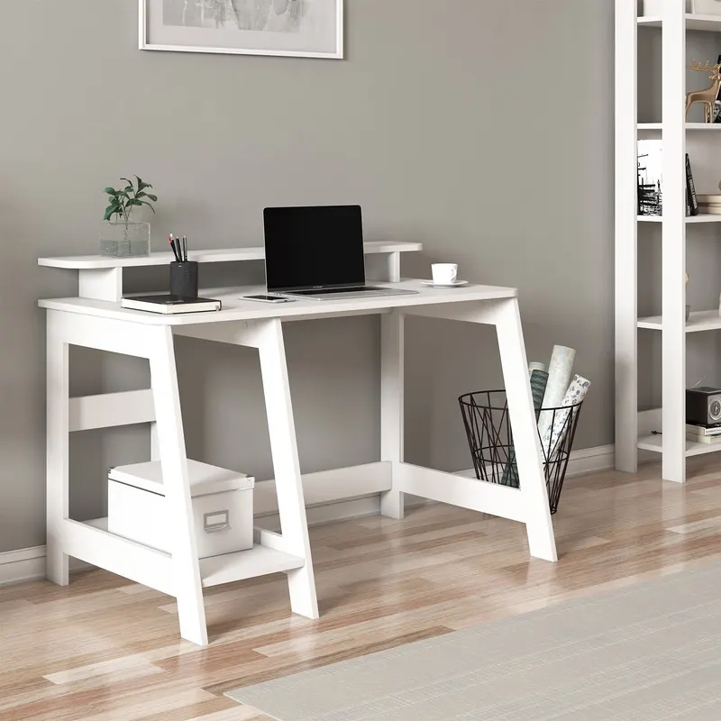 Birou Country, Diverse culori, 120x60x73 cm - Alb
