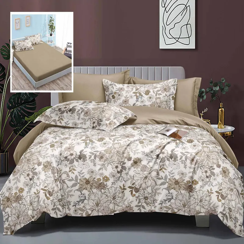 Lenjerie de pat elegance 6 piese cu husa (leh6)