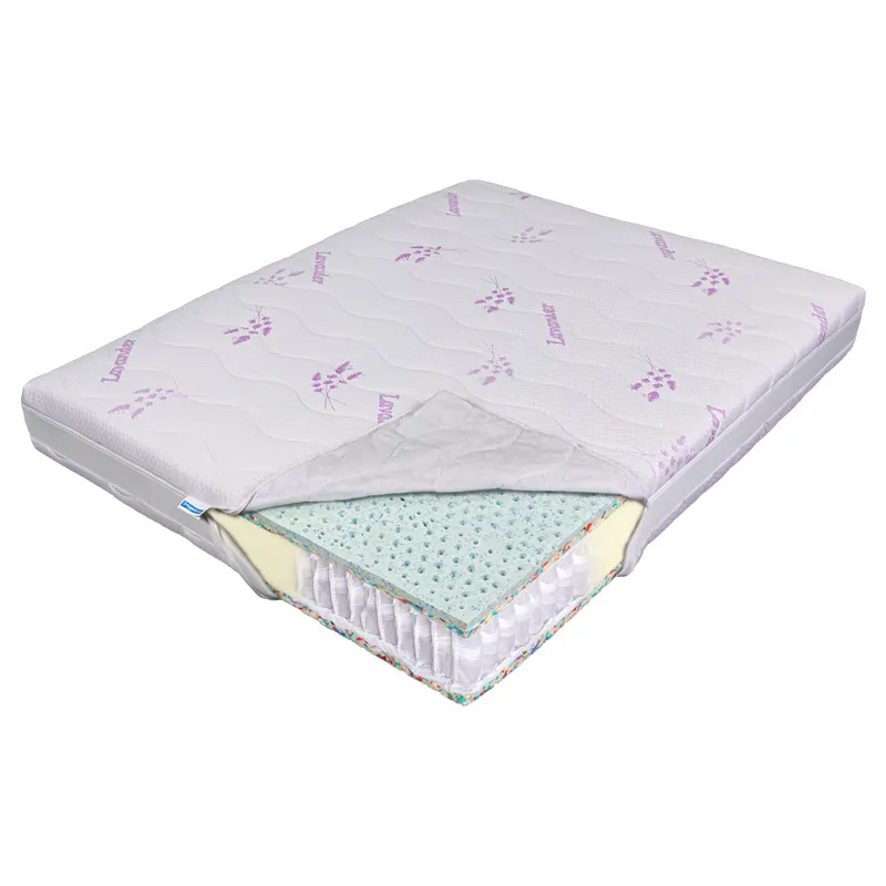 Saltea de pat cu arcuri pocket 140x200 - Latex Lavanda Ecotrend