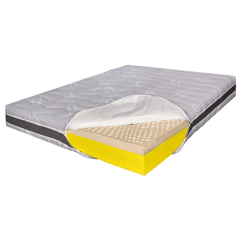 Saltea de pat Ortopedica, din Latex, 80x200 – Husa Ioni de Argint, 23 cm, Reversibila, Hotel Range