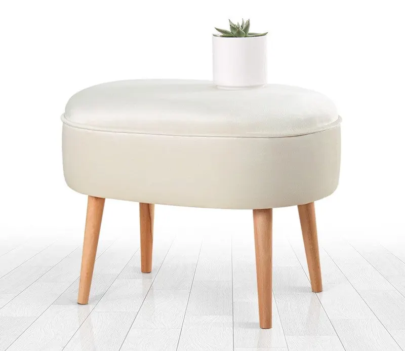 Taburet Moile, Diverse culori, 63x44x6 cm - Crem