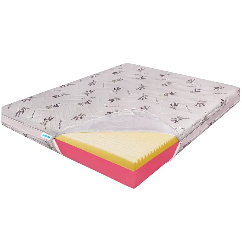 Saltea de pat Ortopedica, Memory HD 15+7+1, Lavanda Wellness, fara arcuri, 140 x 190