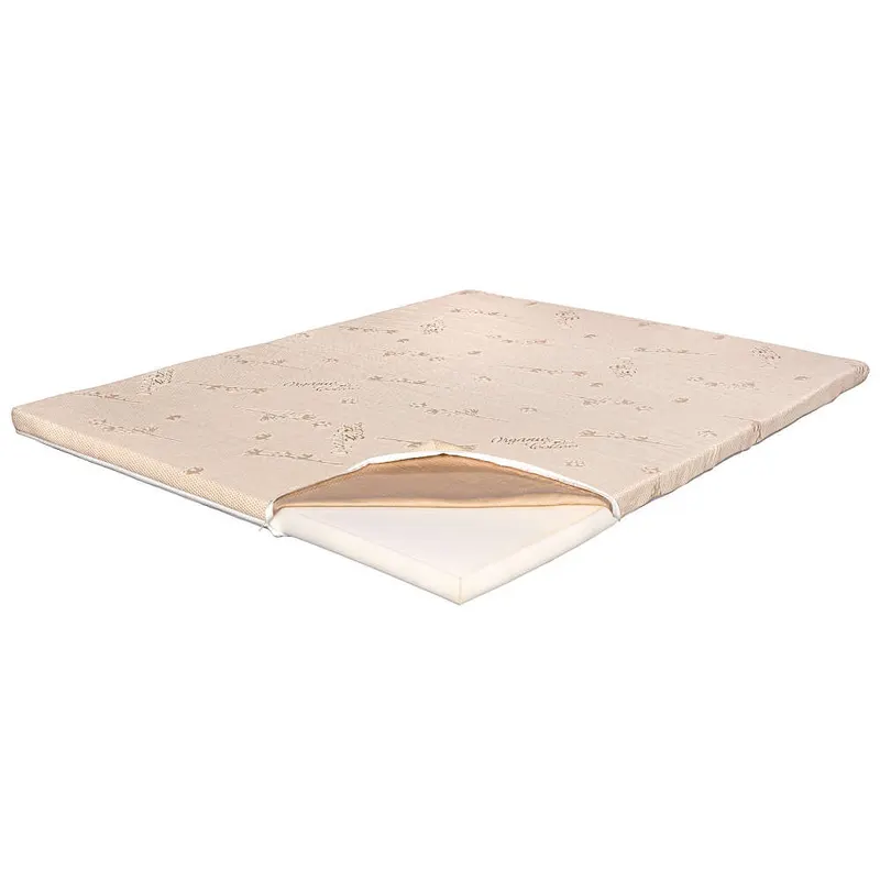 Topper Saltea Super Ortopedic, 6.5 cm, Bio Bumbac, 130 x 200 cm