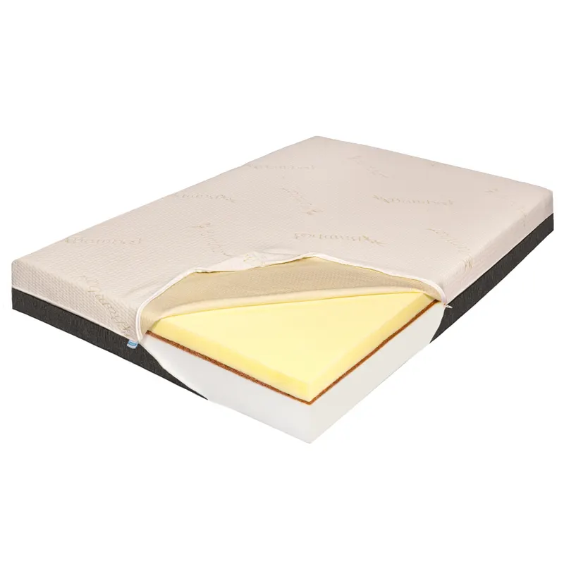 Saltea de Pat Ortopedica Memory 7 cm HD, Bio Cocos, Bio Bambus, 14+2+7, 100x200
