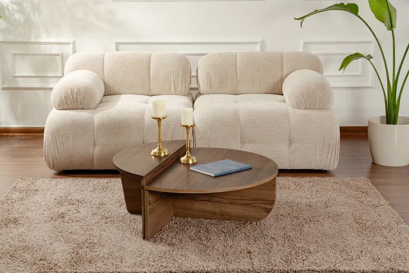 Măsuță de cafea Orion, Diverse culori, 90x60x30 cm - Venezia walnut