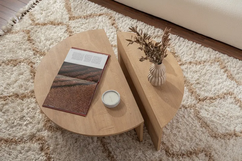 Măsuță de cafea Orion, Diverse culori, 90x60x30 cm - Honey oak
