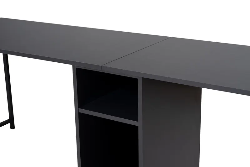 Birou Twin, Diverse culori, 240x60x74 cm - Antracit - Negru