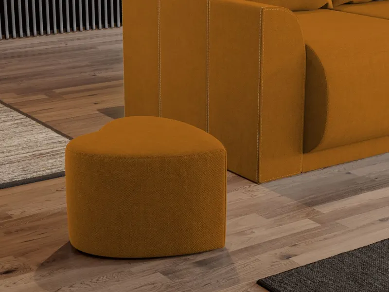 Taburet Inimioara Portocaliu — imaginea 2