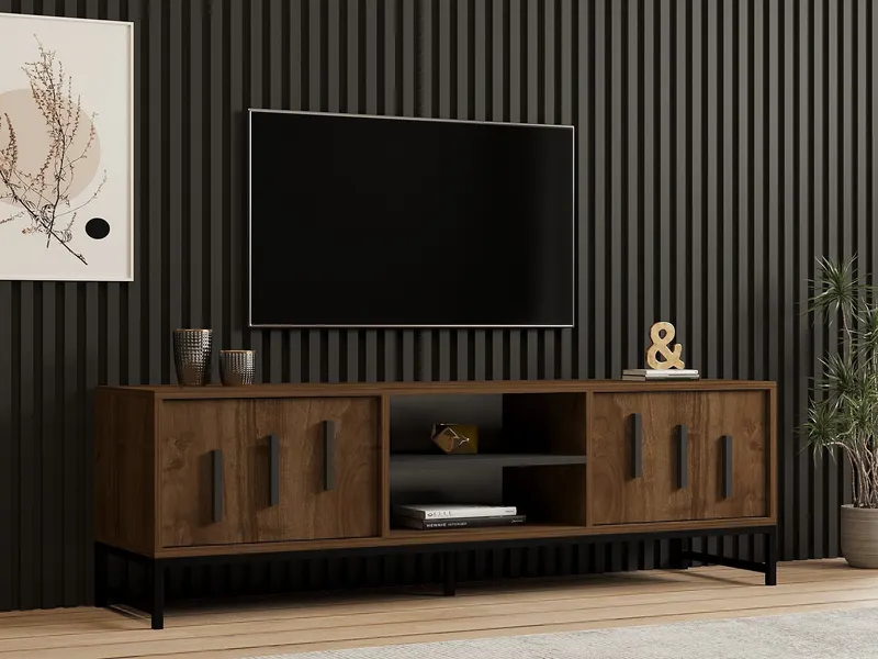 Comodă TV Shape, Diverse culori, 160x40x50 cm - Nuc
