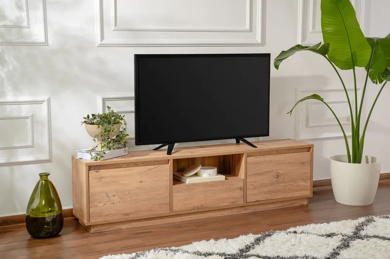 Comodă TV Vanguard, Diverse culori, 160x30x42 cm - Pin atlantic