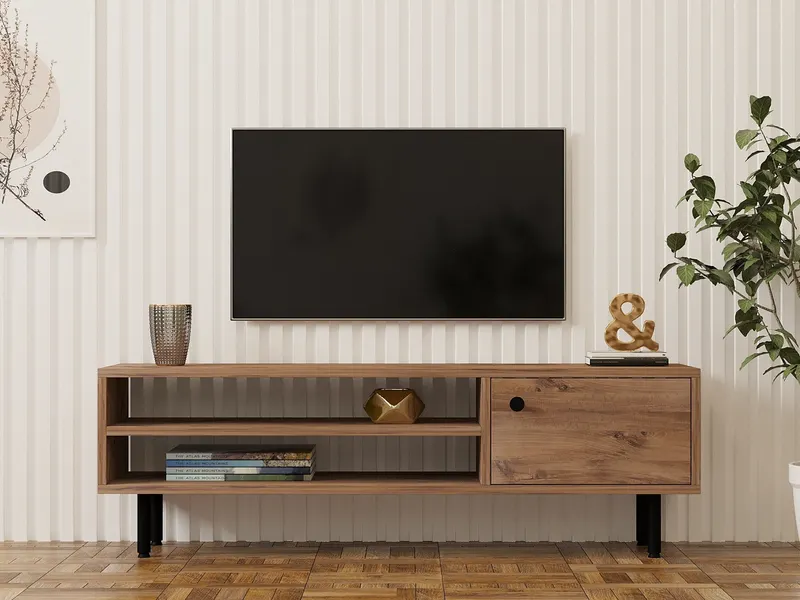 Comodă TV Avila, Diverse culori, 120x30x38 cm - Pin atlantic