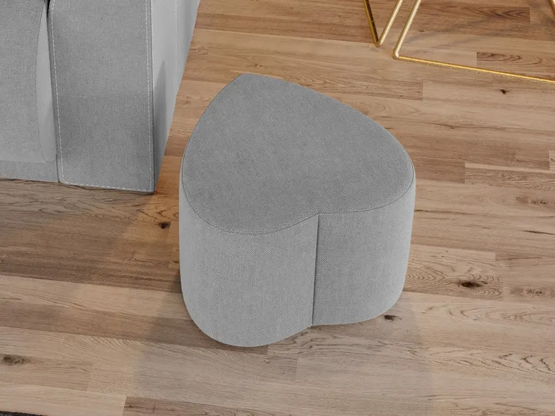 Taburet Inimioara Gri Deschis — imaginea 2