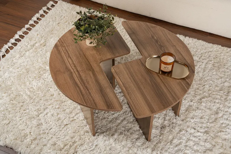 Măsuță de cafea Moira, Diverse culori - Venezia walnut